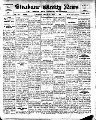cover page of Strabane Weekly News published on May 13, 1916