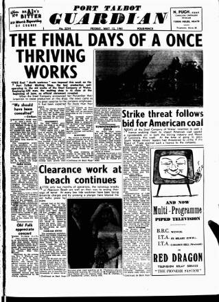 cover page of Port Talbot Guardian published on May 12, 1961