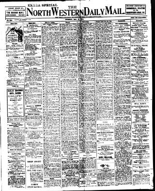 cover page of North West Evening Mail published on May 11, 1911