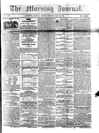 cover page of Morning Journal (Kingston) published on May 12, 1865