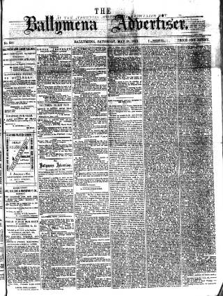 cover page of Ballymena Advertiser published on May 11, 1878