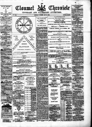 cover page of Clonmel Chronicle published on May 11, 1889