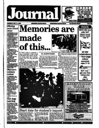 cover page of Newmarket Journal published on May 11, 1995