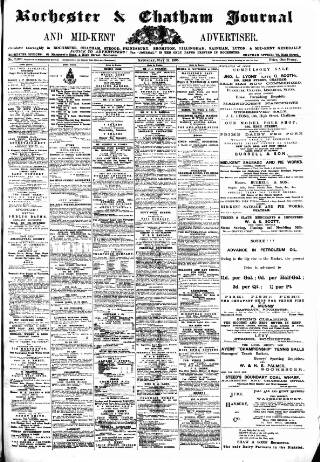 cover page of Rochester, Chatham & Gillingham Journal published on May 11, 1895