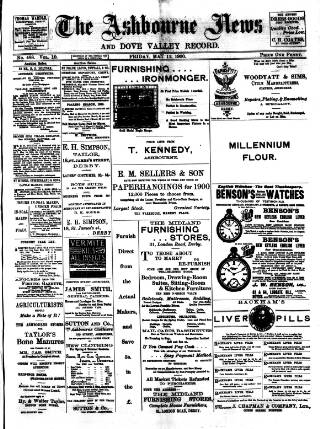 cover page of Ashbourne News Telegraph published on May 11, 1900