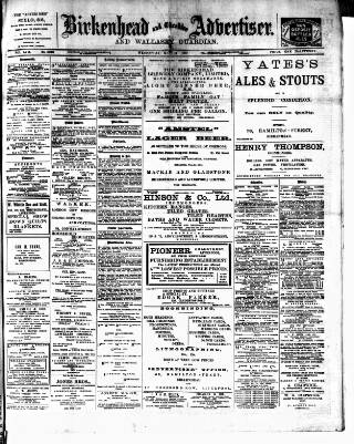 cover page of Birkenhead & Cheshire Advertiser published on May 11, 1910
