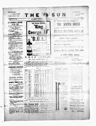 cover page of Sun (Antigua) published on May 11, 1912
