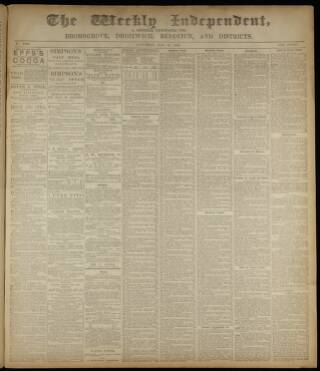 cover page of Weekly Independent (Bromsgrove) published on May 16, 1891