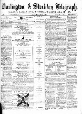 cover page of Darlington & Richmond Herald published on May 11, 1872