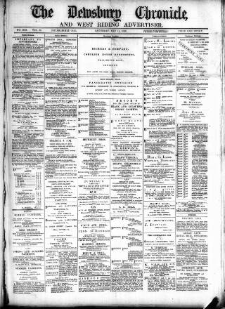 cover page of Dewsbury Chronicle and West Riding Advertiser published on May 11, 1889