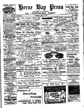 cover page of Herne Bay Press published on May 12, 1906