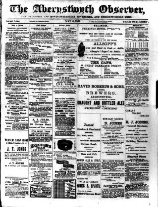 cover page of Aberystwyth Observer published on May 11, 1905
