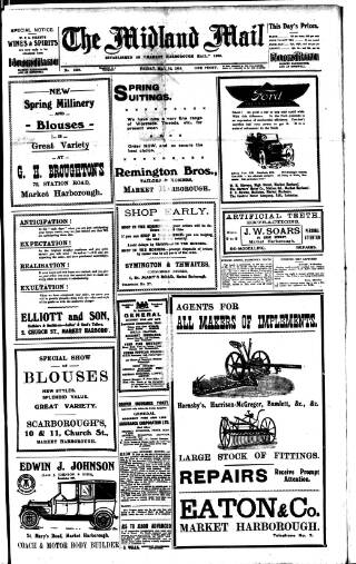 cover page of Midland Mail published on May 12, 1916