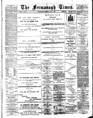 cover page of Fermanagh Times published on May 11, 1882