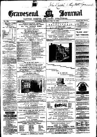 cover page of Gravesend Journal published on May 11, 1878