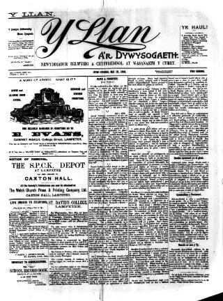 cover page of Y Llan published on May 12, 1899