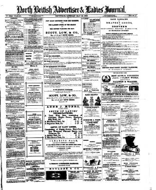 cover page of North British Advertiser & Ladies' Journal published on May 12, 1883