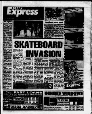 cover page of Derby Express published on May 11, 1995