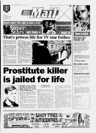cover page of Hull Daily Mail published on May 11, 1996