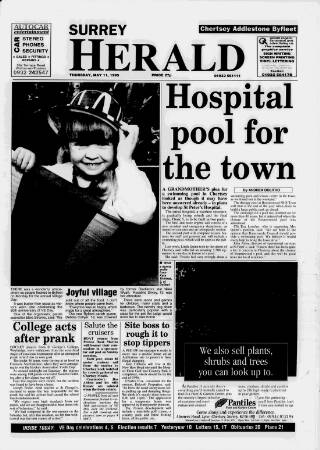 cover page of Surrey Herald published on May 11, 1995