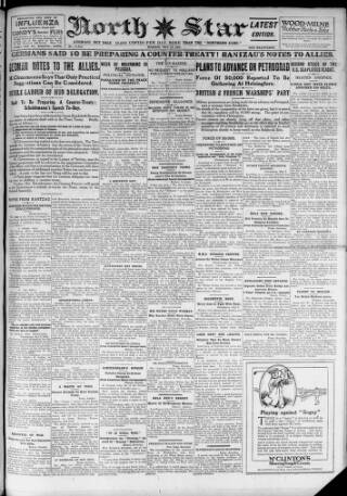 cover page of North Star (Darlington) published on May 12, 1919