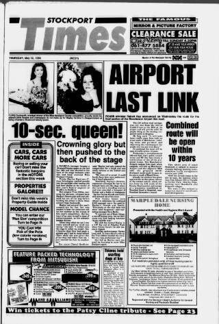 cover page of Stockport Times published on May 12, 1994