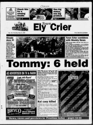 cover page of Ely Town Crier published on May 15, 1997