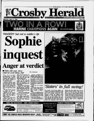 cover page of Crosby Herald published on May 11, 1995