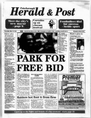 cover page of Peterborough Herald & Post published on May 16, 1996