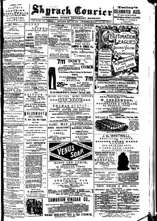 cover page of Skyrack Courier published on May 11, 1895