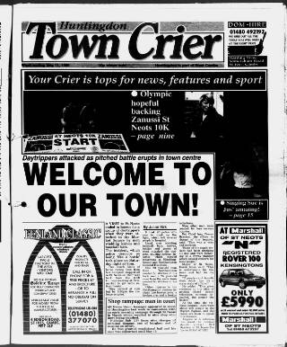 cover page of Huntingdon Town Crier published on May 11, 1996