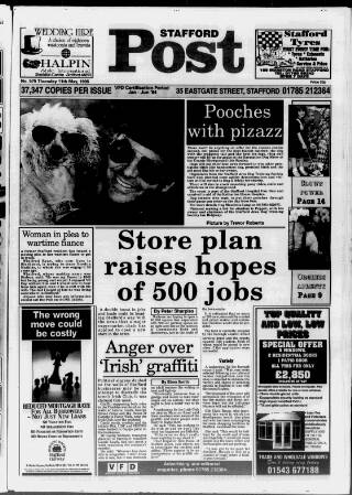 cover page of Stafford Post published on May 11, 1995