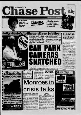 cover page of Cannock Chase Post published on May 12, 1994