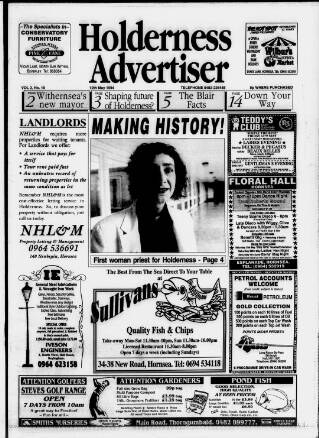 cover page of Holderness Advertiser published on May 12, 1994