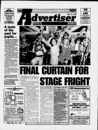 cover page of Potteries Advertiser published on May 11, 1995