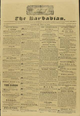 cover page of Barbadian published on May 12, 1838