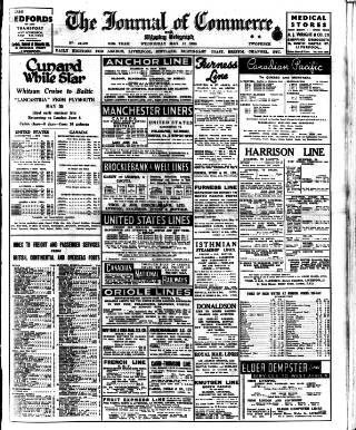 cover page of Liverpool Journal of Commerce published on May 11, 1938