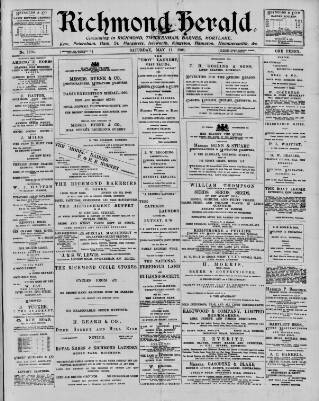 cover page of Richmond Herald published on May 11, 1901