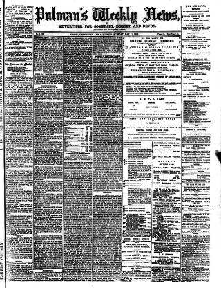 cover page of Pulman's Weekly News and Advertiser published on May 11, 1886