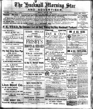 cover page of Hucknall Morning Star and Advertiser published on May 11, 1906