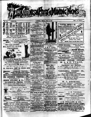 cover page of Cornish Post and Mining News published on May 11, 1894