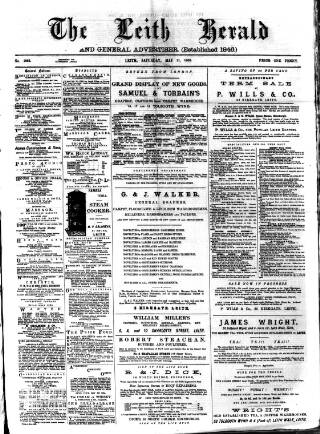 cover page of Leith Herald published on May 11, 1889
