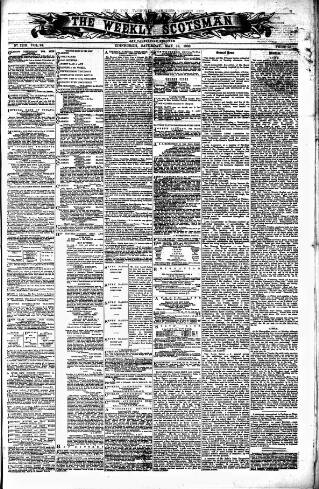 cover page of Weekly Scotsman published on May 12, 1883