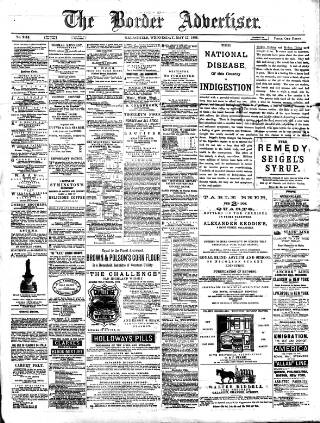 cover page of Border Advertiser published on May 12, 1886