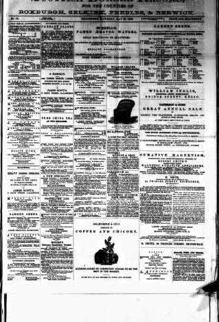 cover page of Scottish Border Record published on May 12, 1883