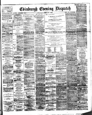 cover page of Edinburgh Evening Dispatch published on May 11, 1891