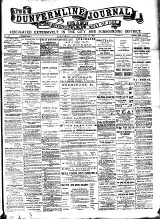 cover page of Dunfermline Journal published on May 11, 1895