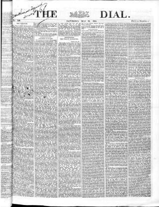 cover page of Dial published on May 28, 1864