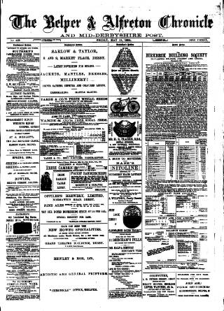 cover page of Belper & Alfreton Chronicle published on May 11, 1894