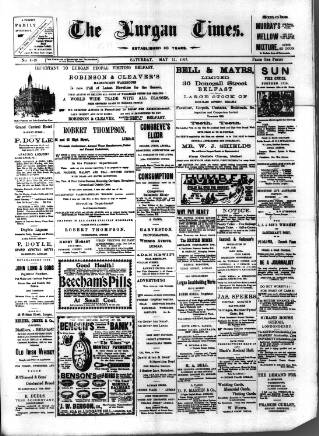 cover page of Lurgan Times published on May 11, 1907